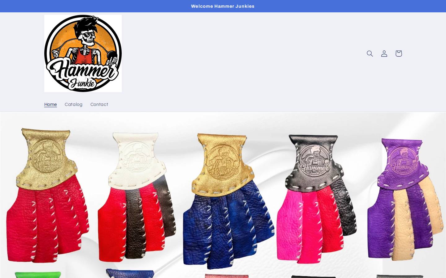 hammerjunkie.com homepage screenshot