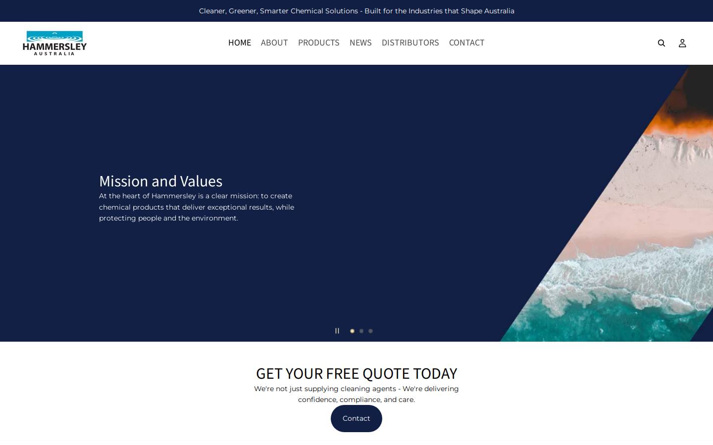 hammersley.com.au homepage screenshot