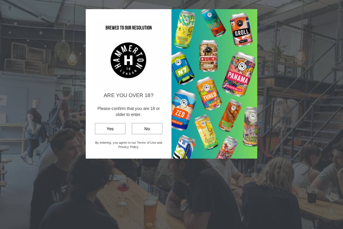 hammertonbrewery.shop homepage screenshot