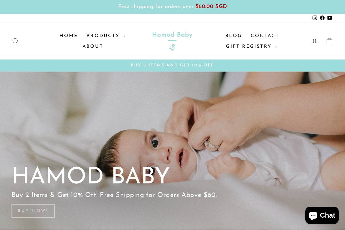 hamodbaby.com homepage screenshot