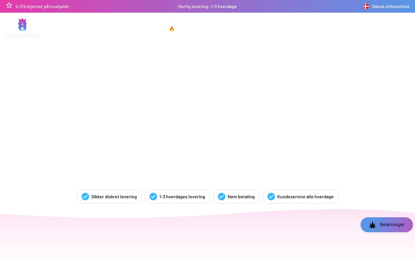 Hampster homepage screenshot