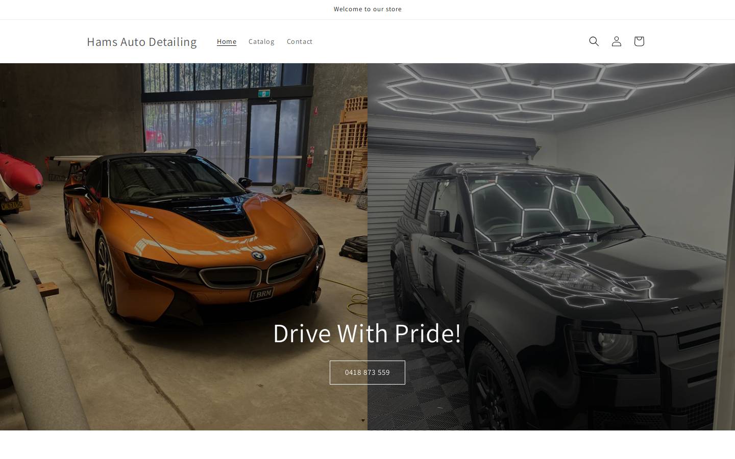hamsautodetailing.net homepage screenshot