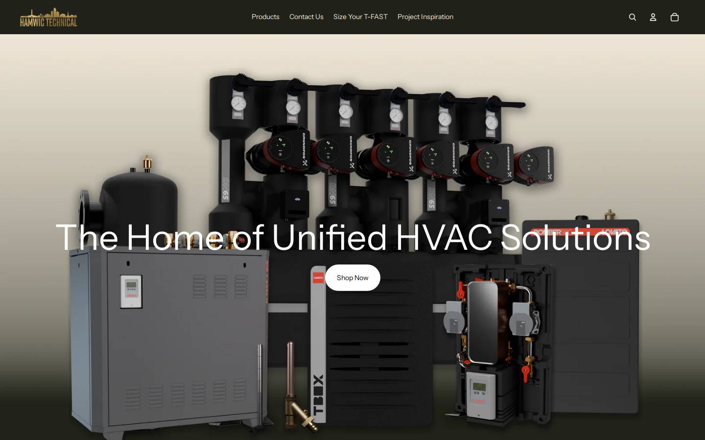 hamwicprod.com homepage screenshot
