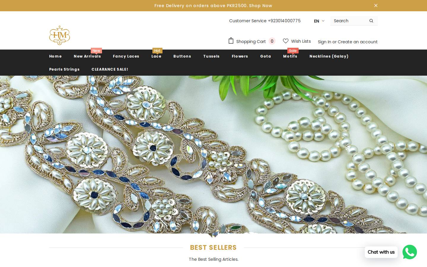 hamzalace.com homepage screenshot
