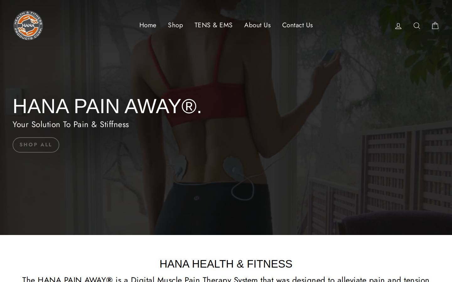 hanahealthandfitness.com homepage screenshot