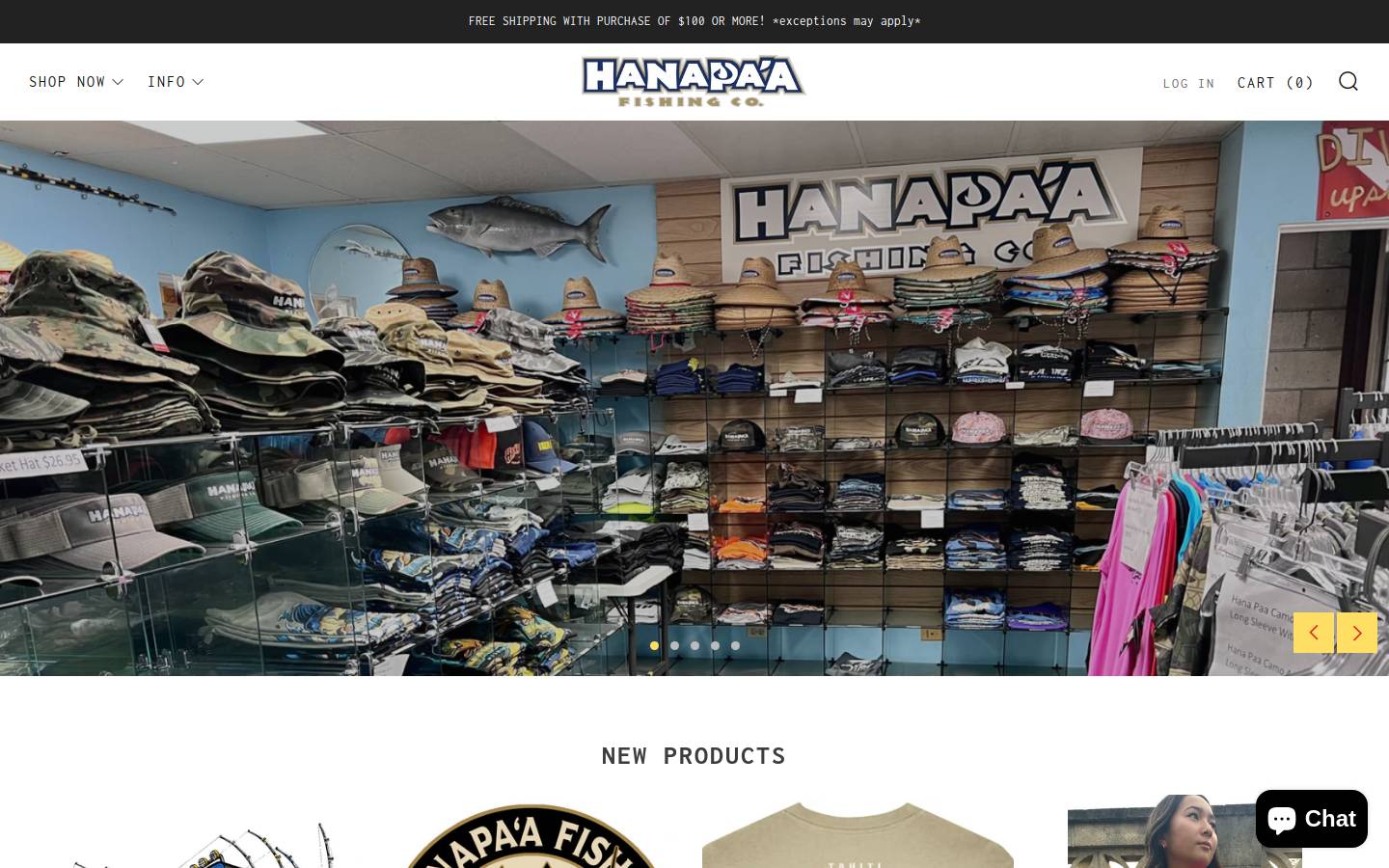 hanapaa.com homepage screenshot