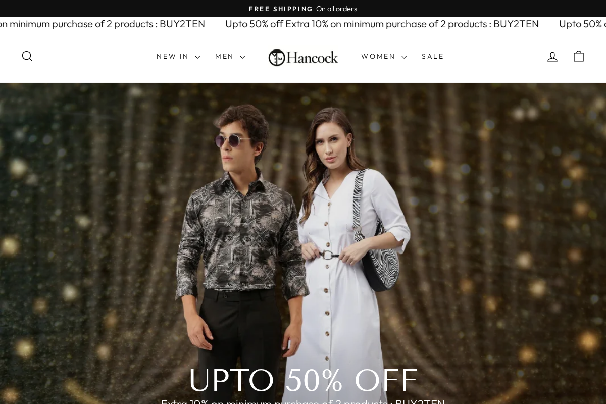 Hancock homepage screenshot