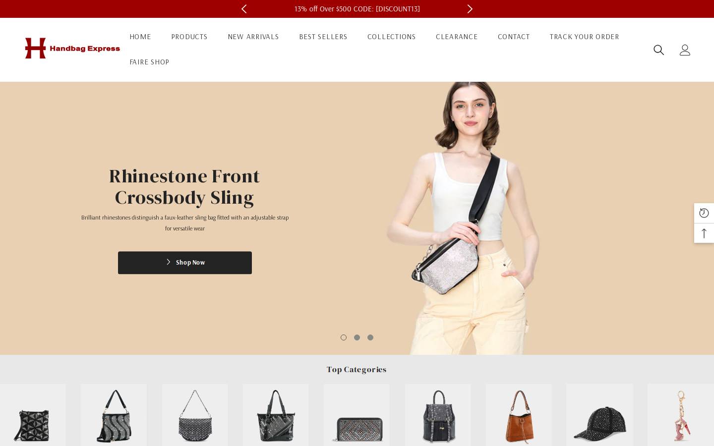 handbagexpressoutlet.com homepage screenshot