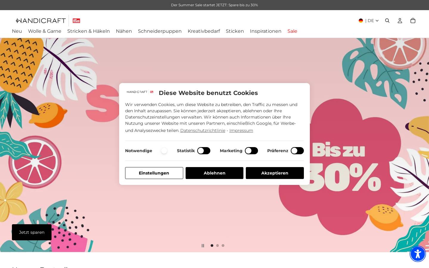 handicraft.com homepage screenshot