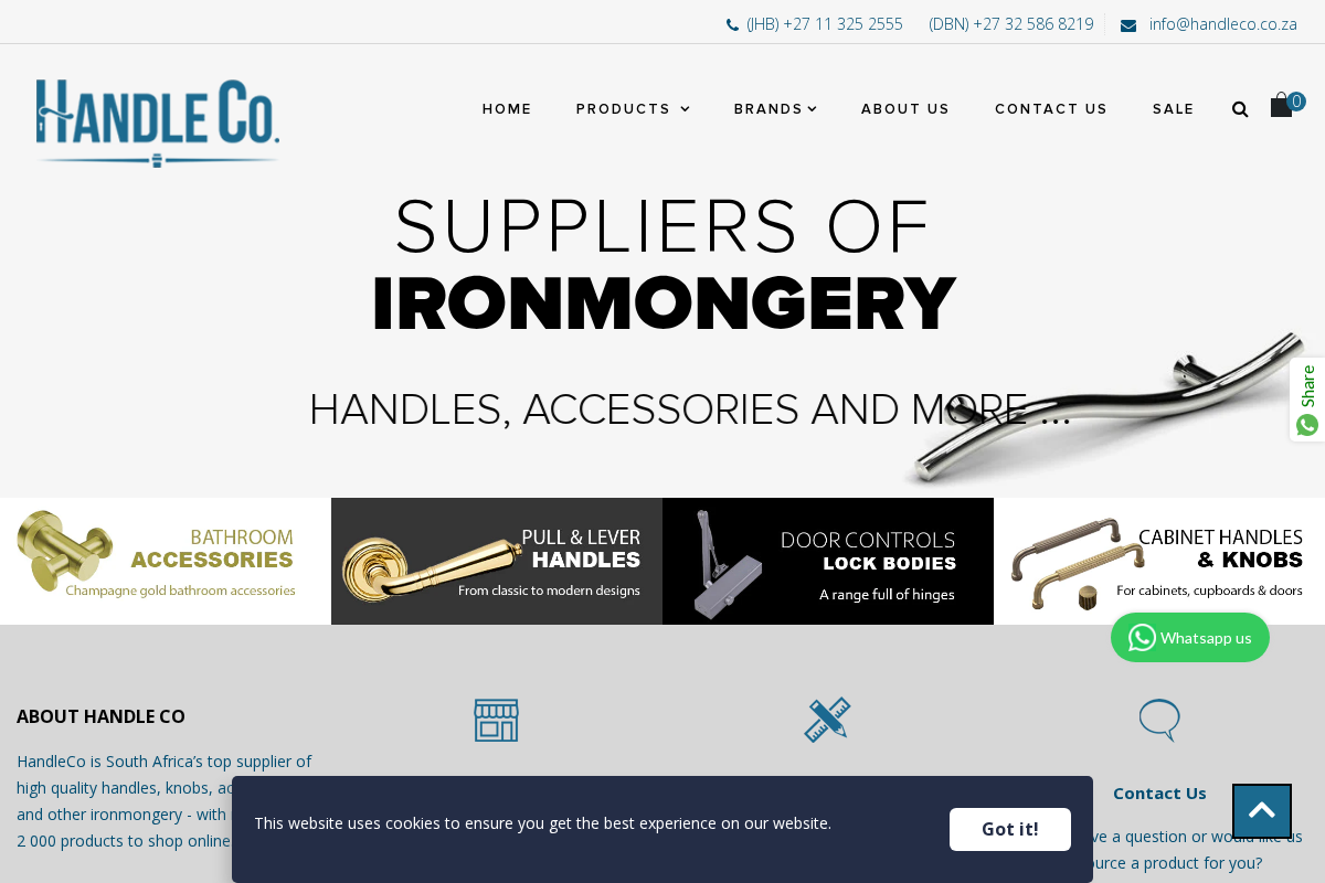 Handleco.SA homepage screenshot