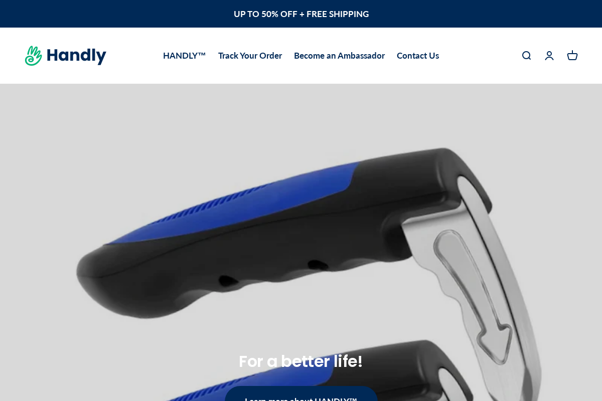 Handlys homepage screenshot