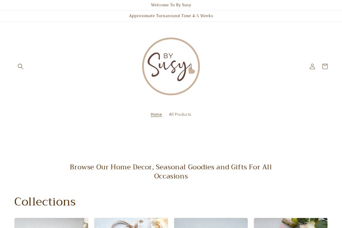 handmadebysue.co.uk homepage screenshot