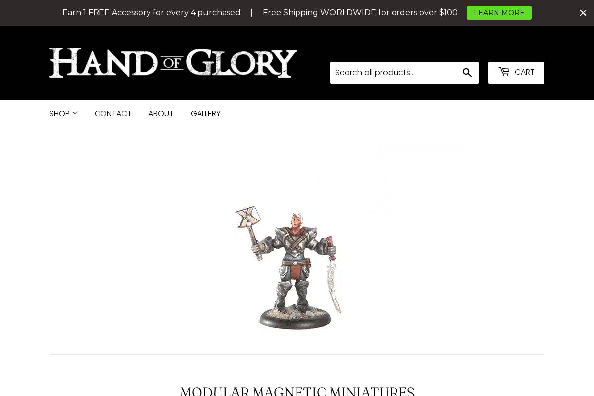 handofglory.co homepage screenshot