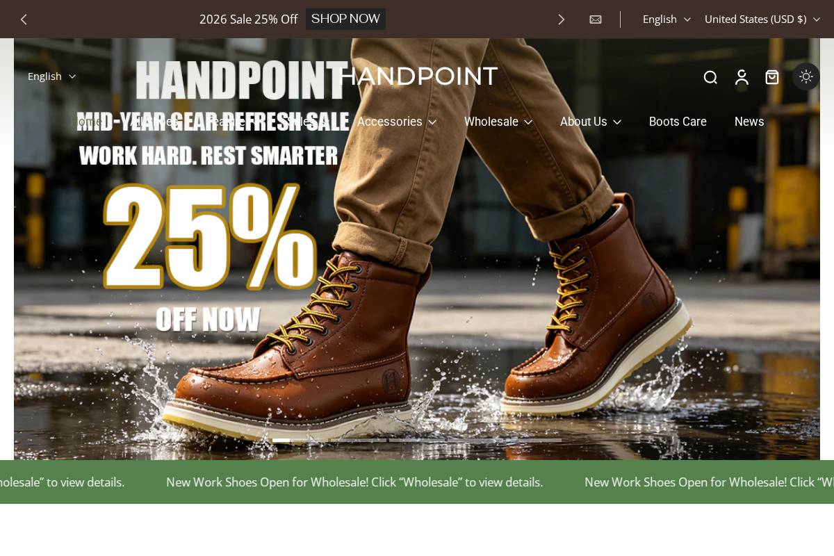 handpoint.us homepage screenshot