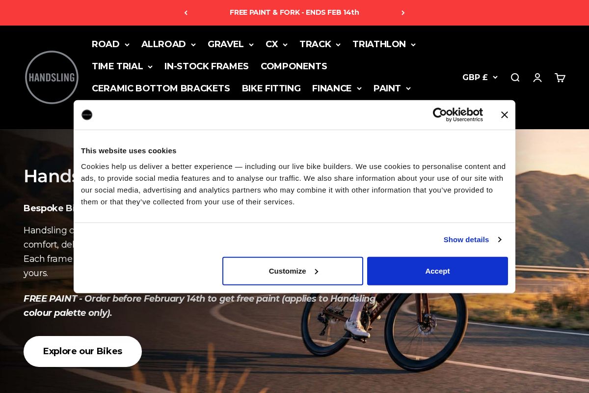Handsling homepage screenshot
