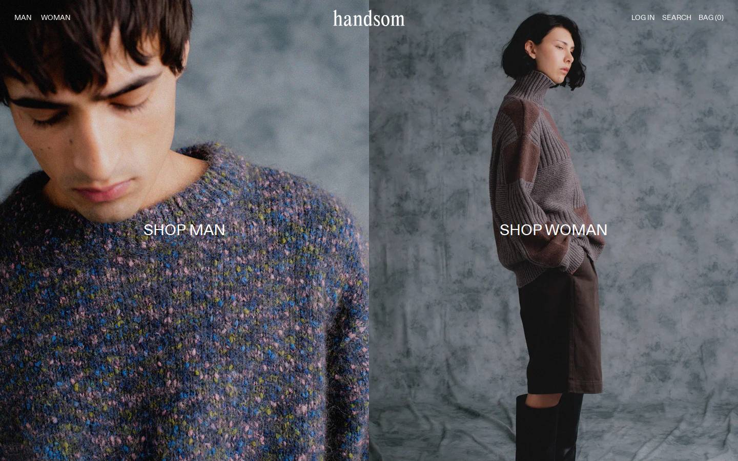 handsom-store.com homepage screenshot