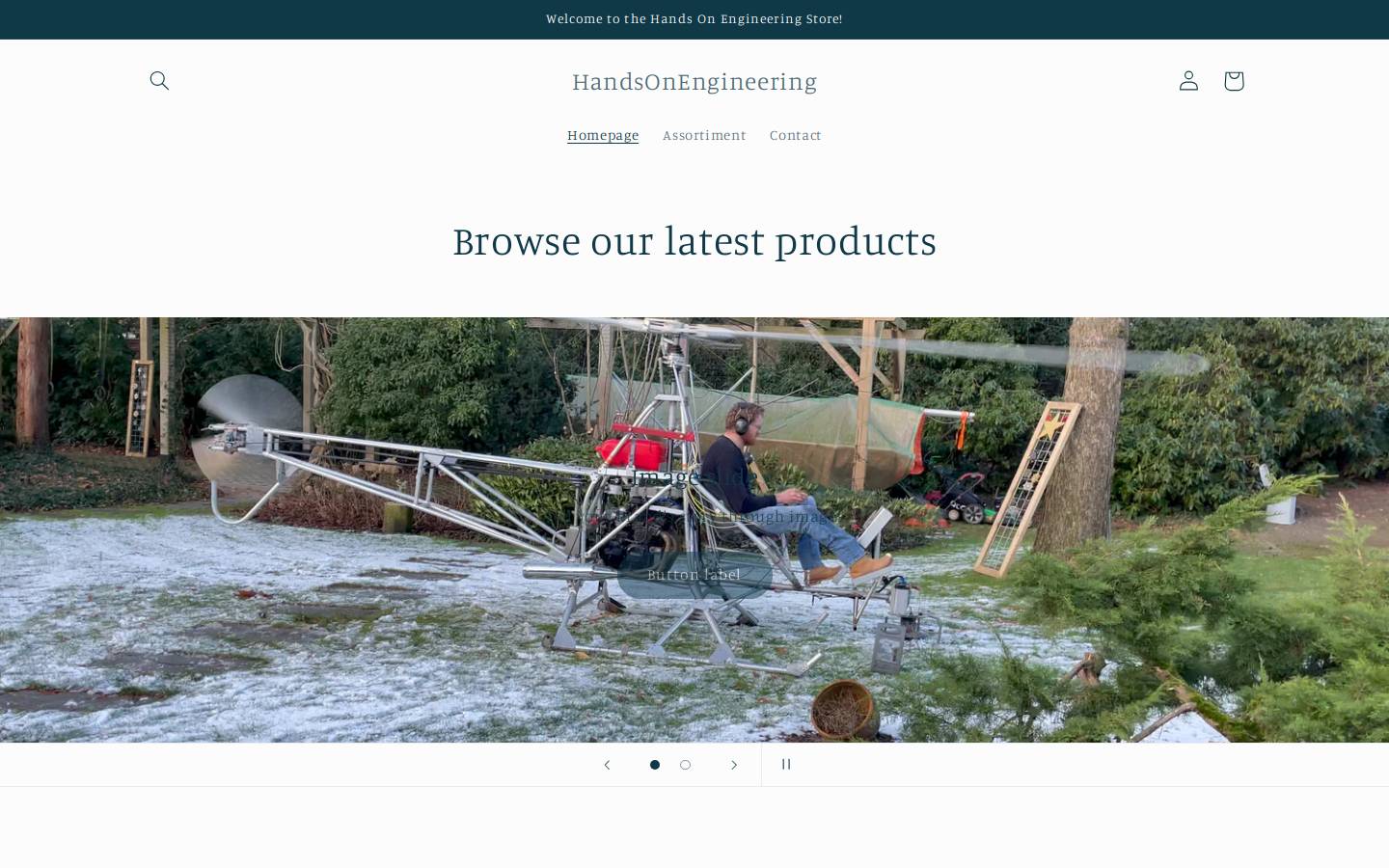 handsonengineeringstore.com homepage screenshot