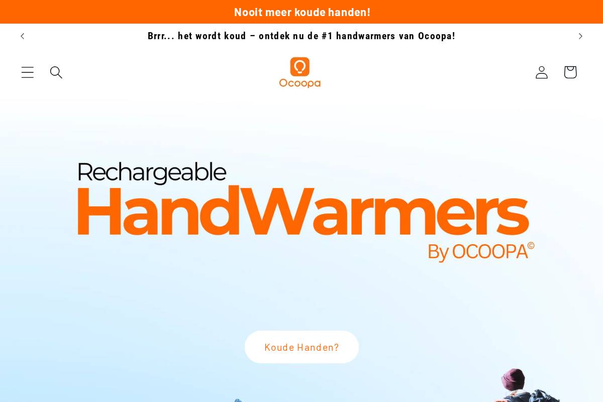Handwarmerkopen homepage screenshot