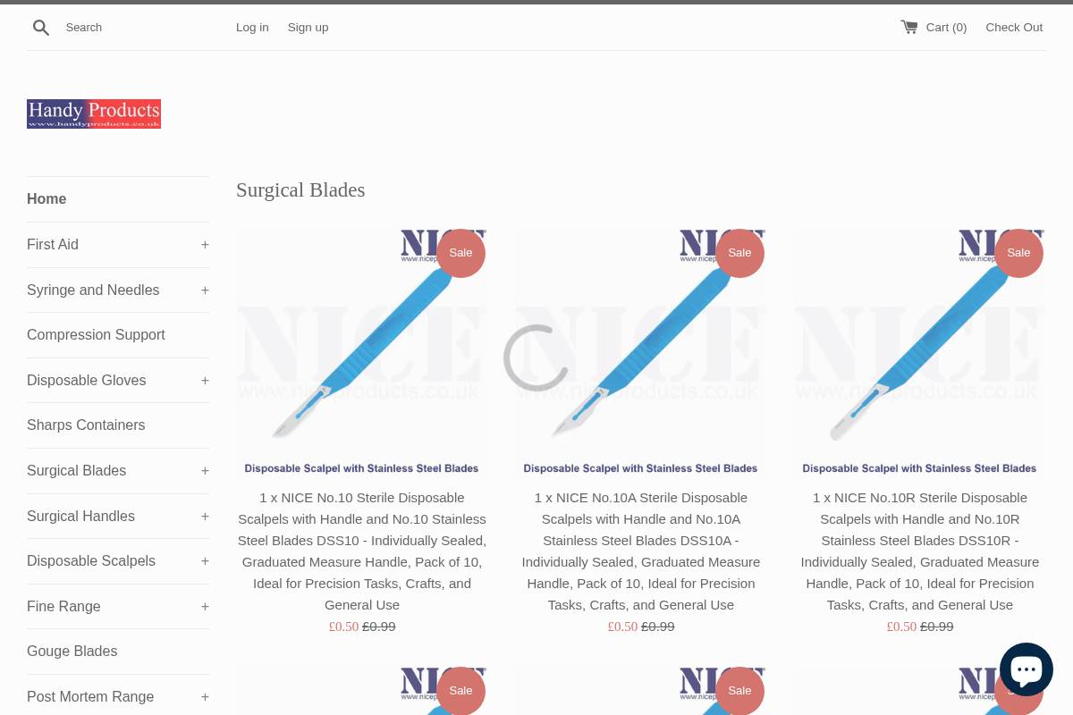 Handyproducts homepage screenshot