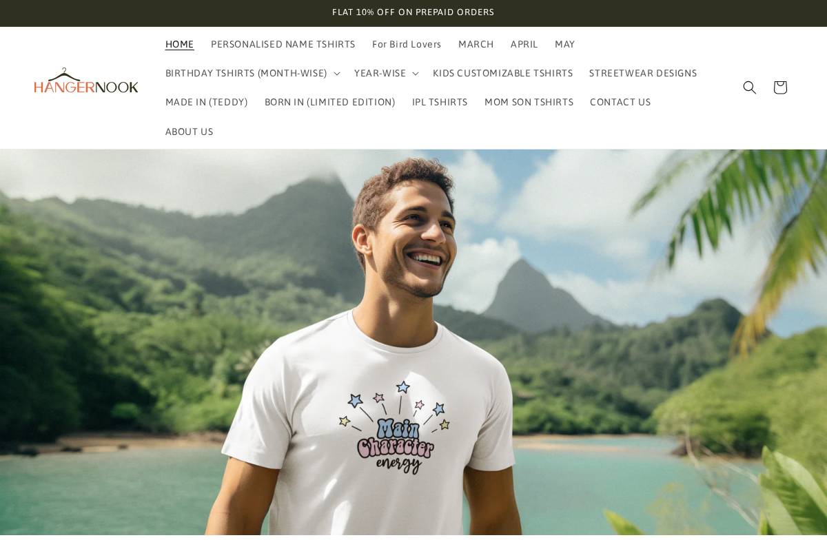 hangernook.com homepage screenshot