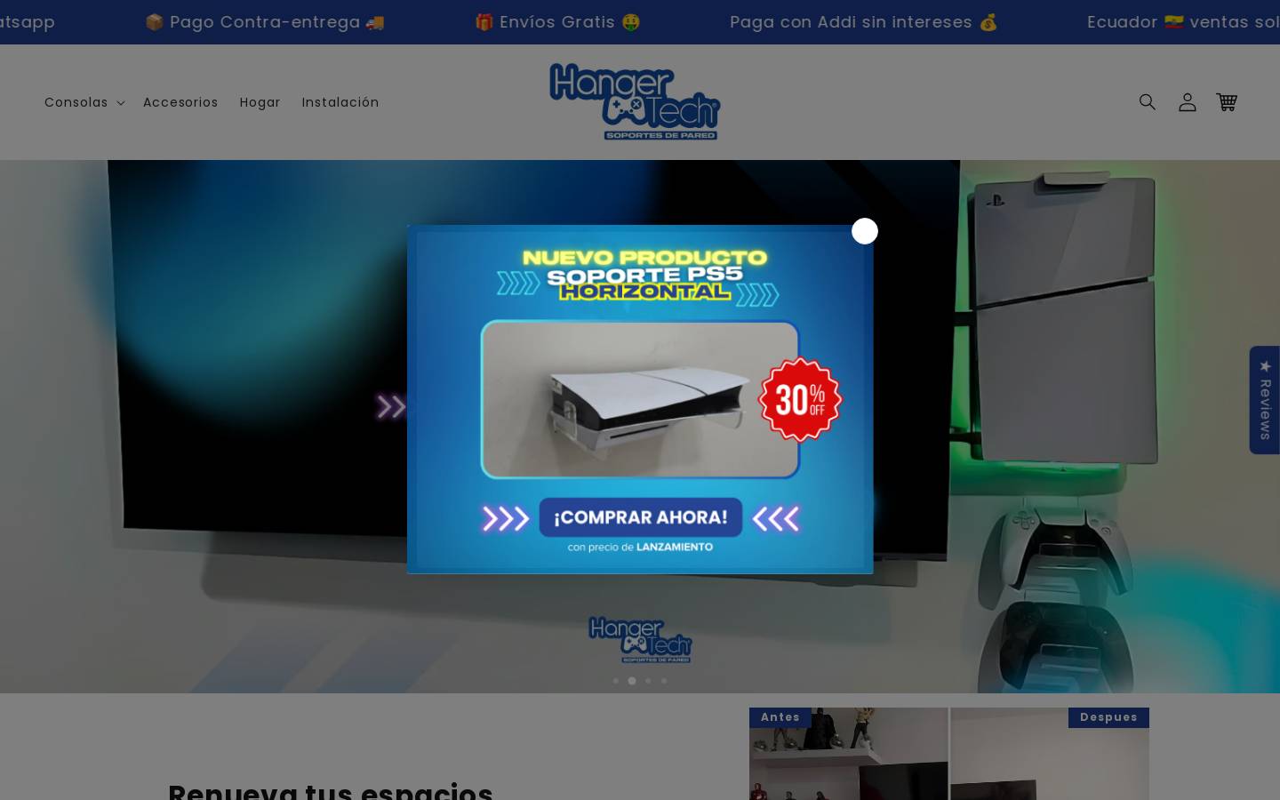 hangertech.co homepage screenshot