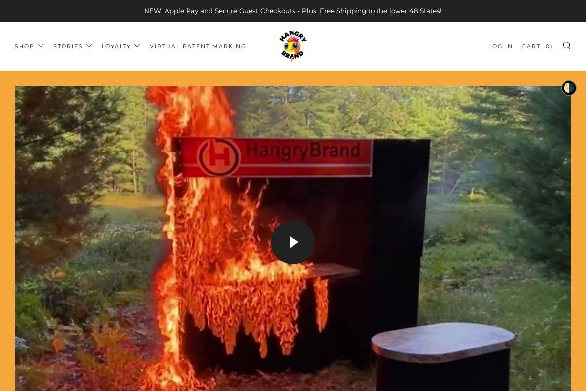 hangrybrand.com homepage screenshot