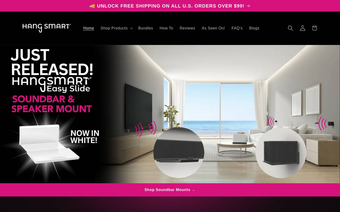 Hangsmart homepage screenshot