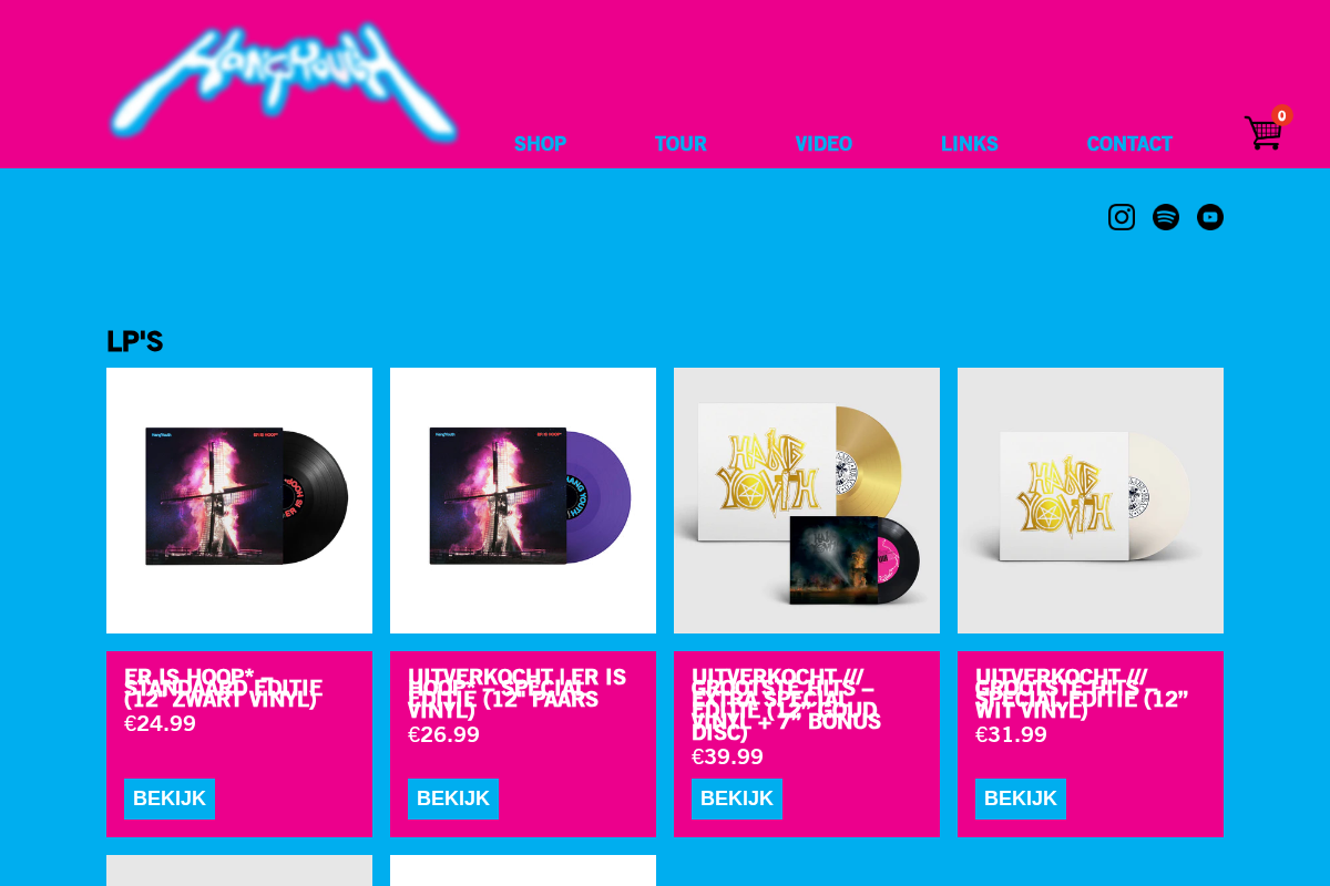 hangyouth.nl homepage screenshot