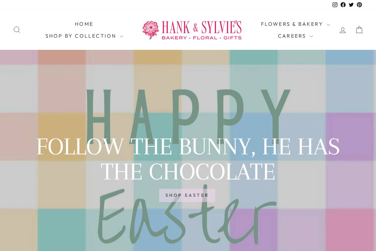 hankandsylvies.com homepage screenshot