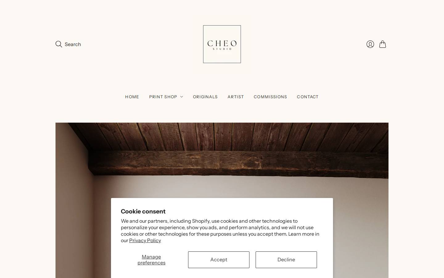 hannahcheostudio.com homepage screenshot