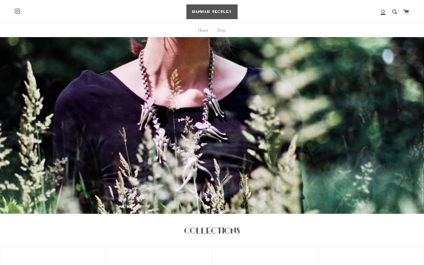 hannahpeoples.com homepage screenshot