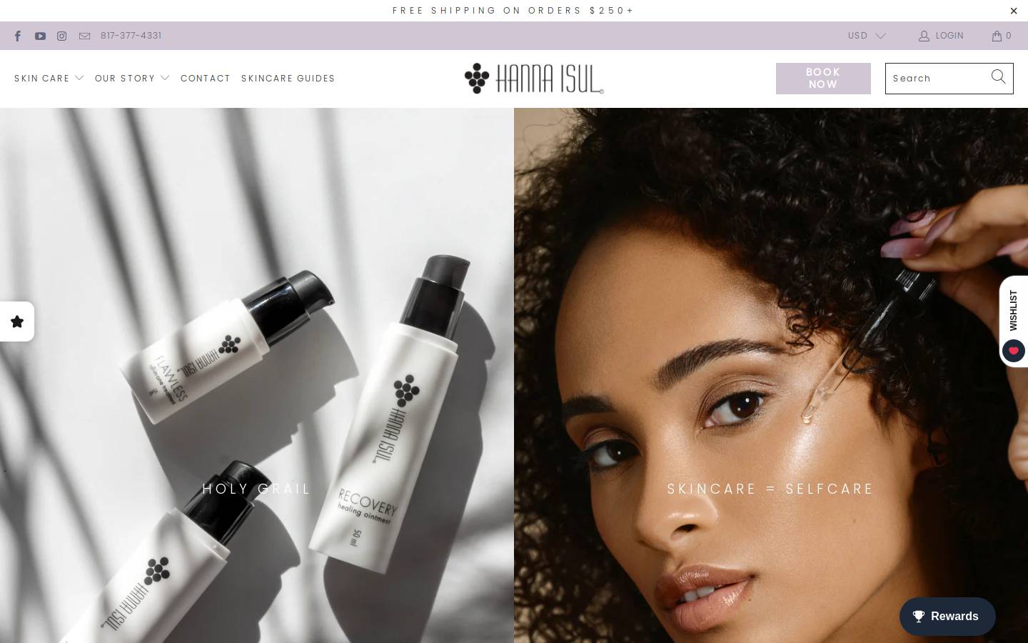 Hanna Isul homepage screenshot