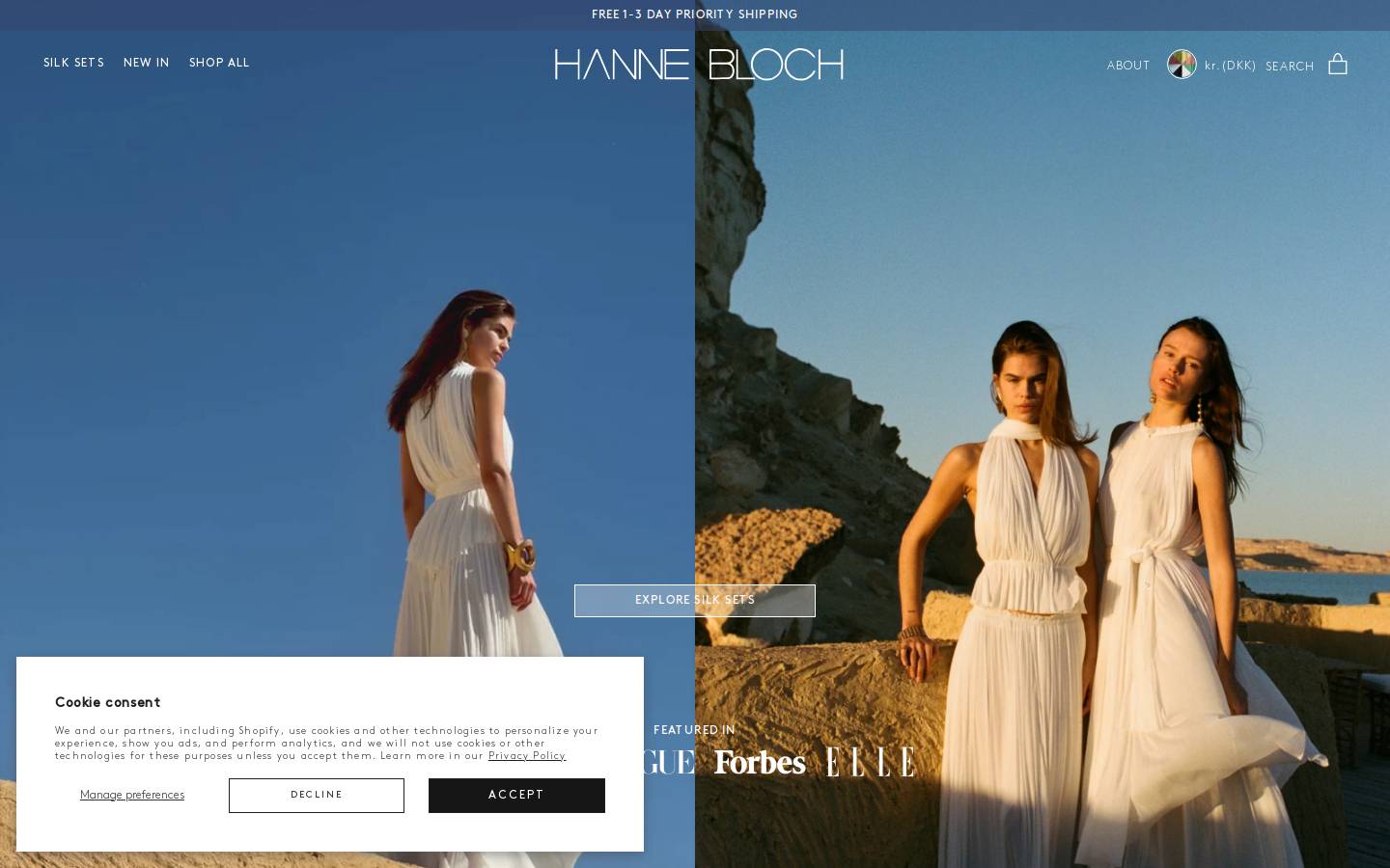 HANNE BLOCH homepage screenshot