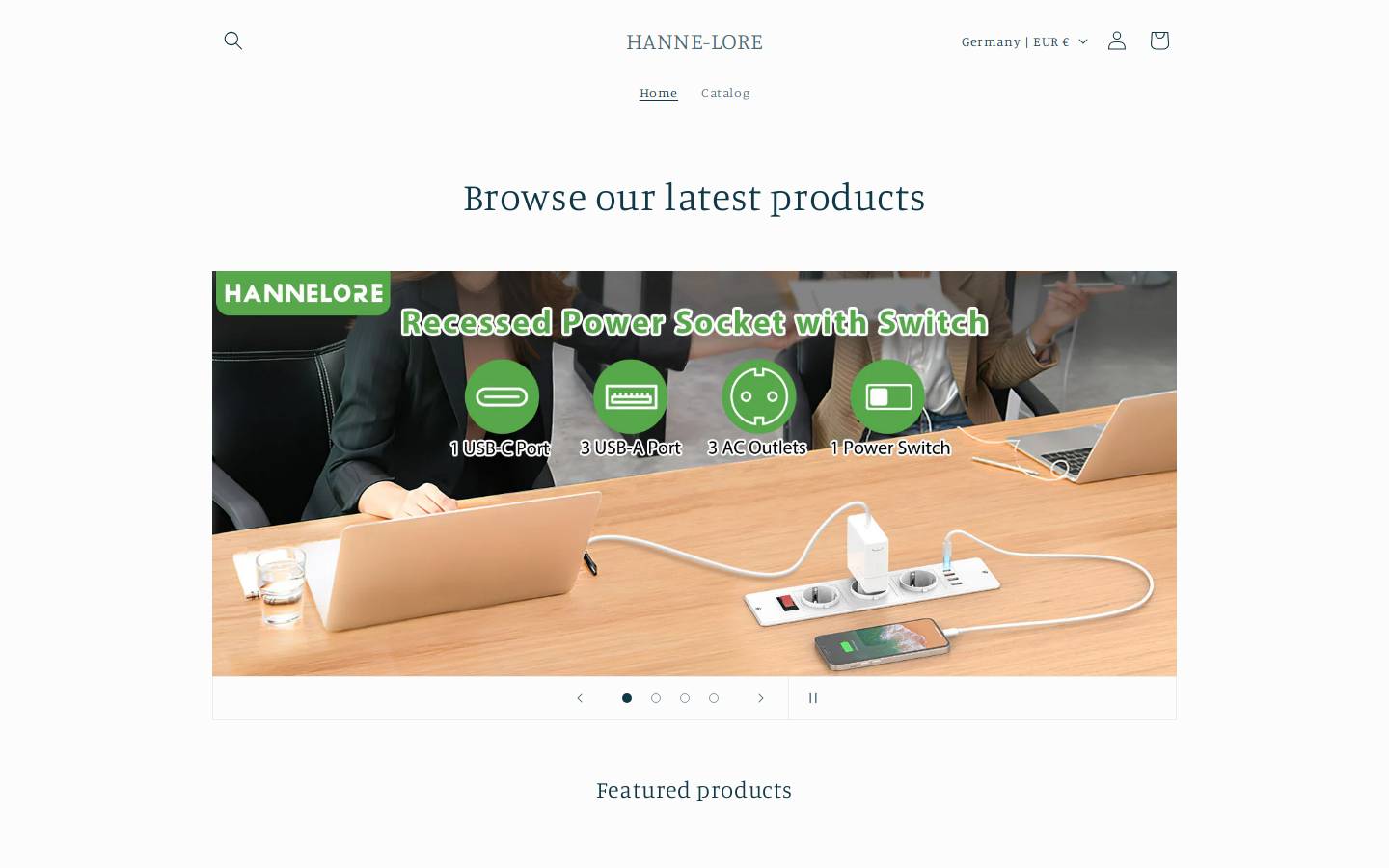 hanne-lore.com homepage screenshot