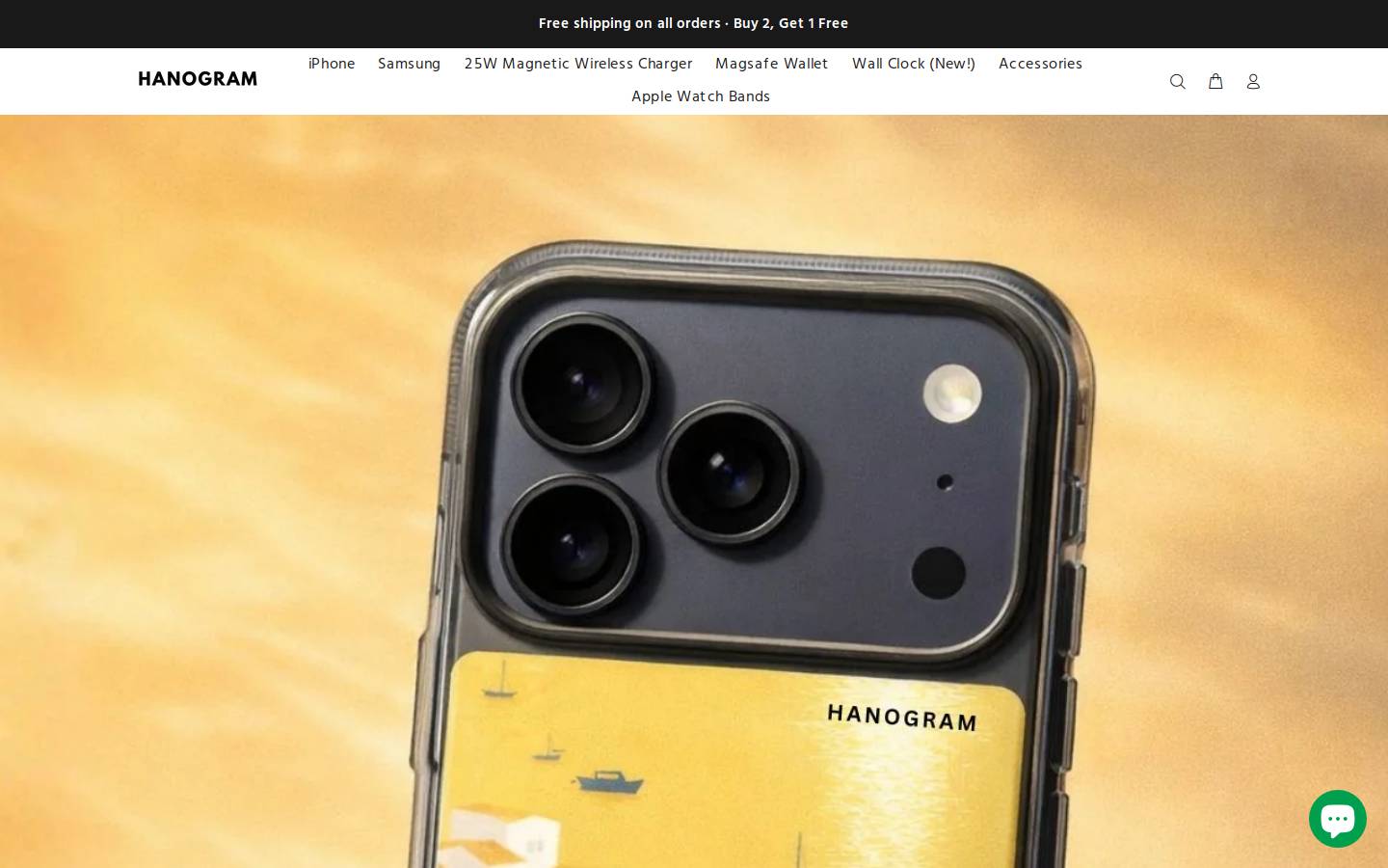 Hanogram homepage screenshot