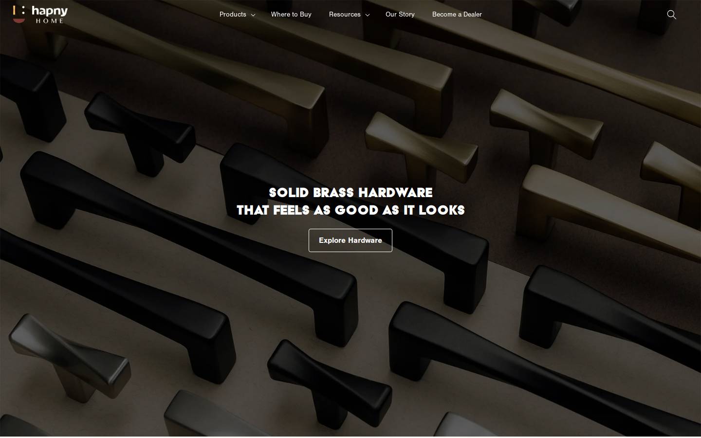 hapnyhome.com homepage screenshot