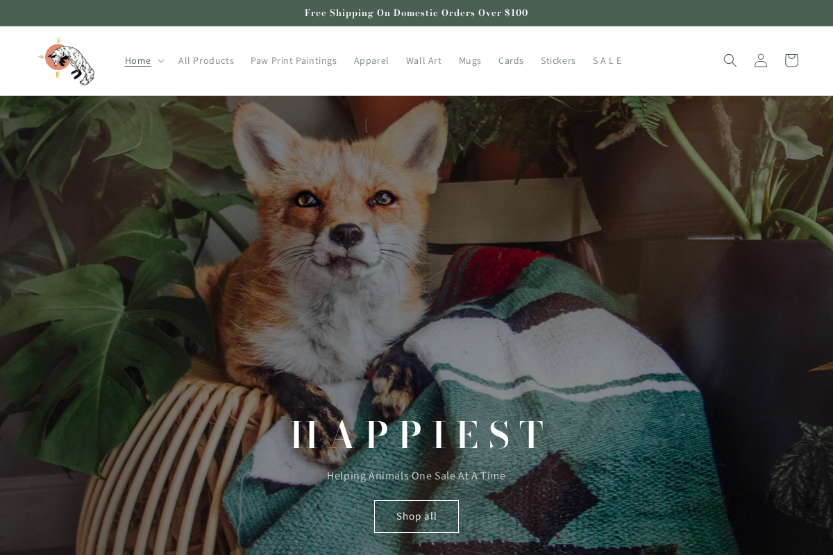 Happiest homepage screenshot