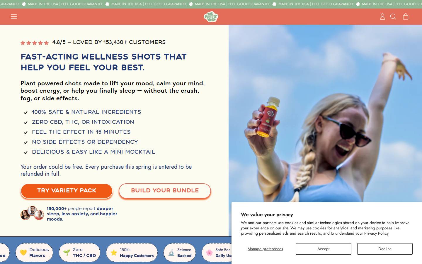 happiesthour.com homepage screenshot