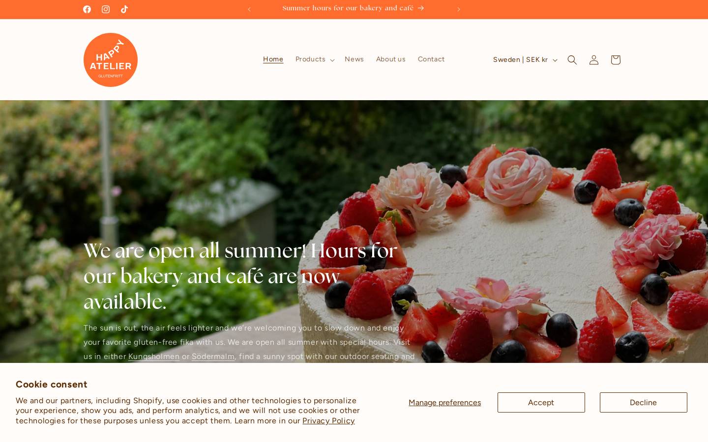 happyatelier.se homepage screenshot
