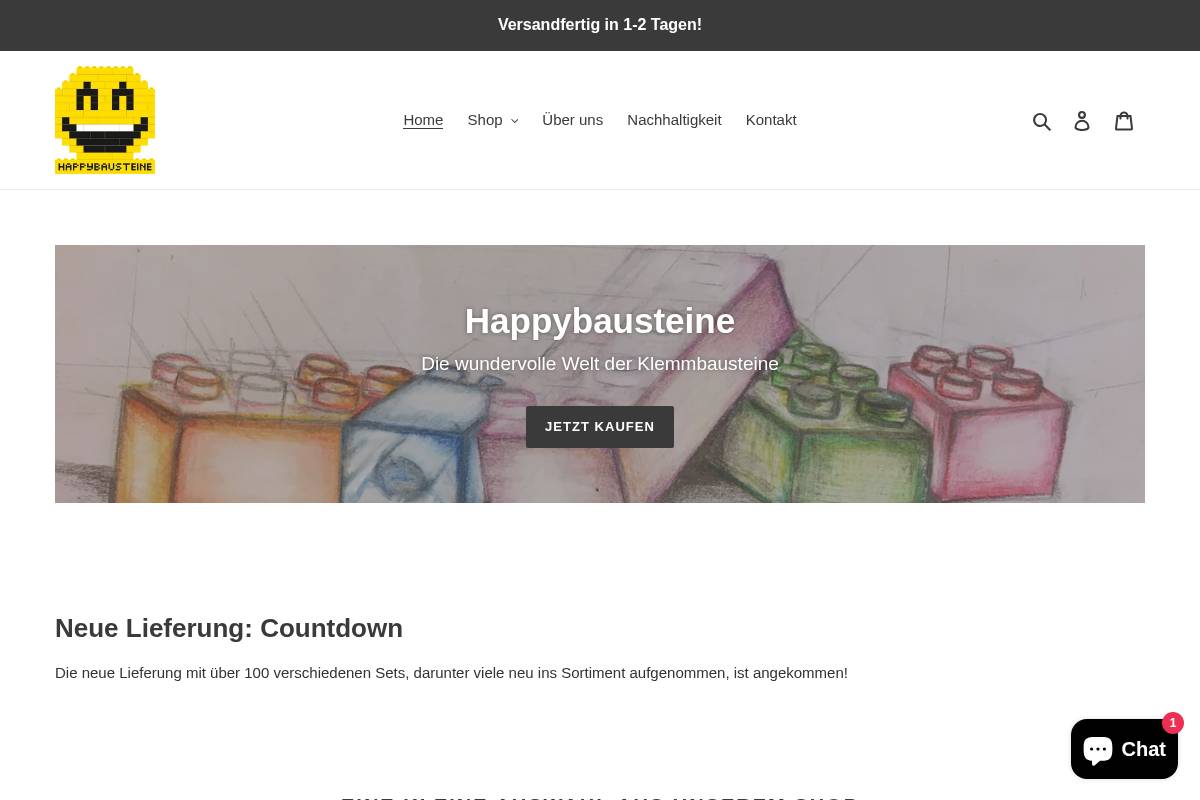 happybausteine.de homepage screenshot