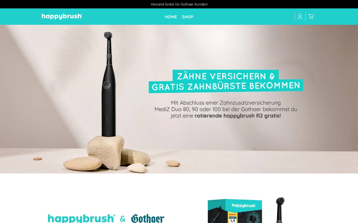 happybrush-gothaer.de homepage screenshot