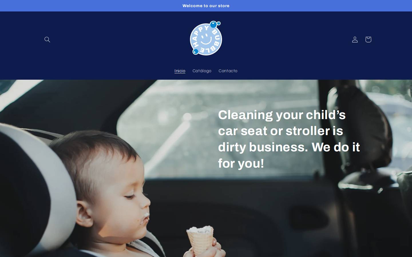 happybubble.mx homepage screenshot