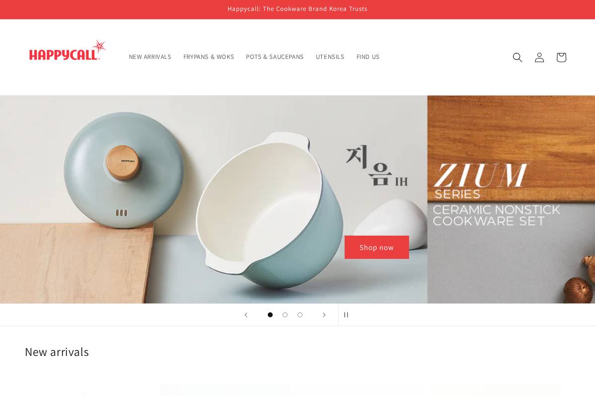 happycall.com.au homepage screenshot