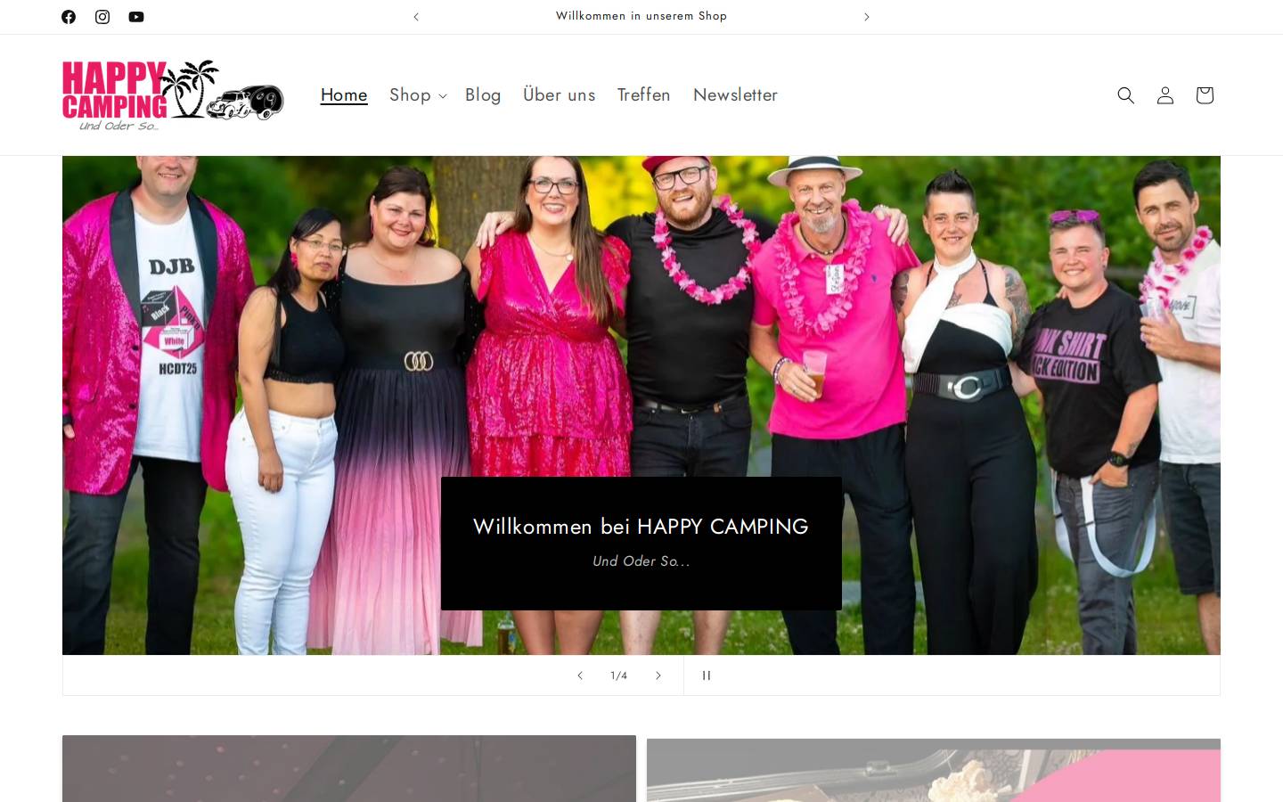 happycamping.info homepage screenshot
