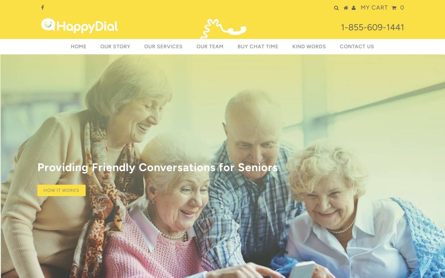 happydial.ca homepage screenshot