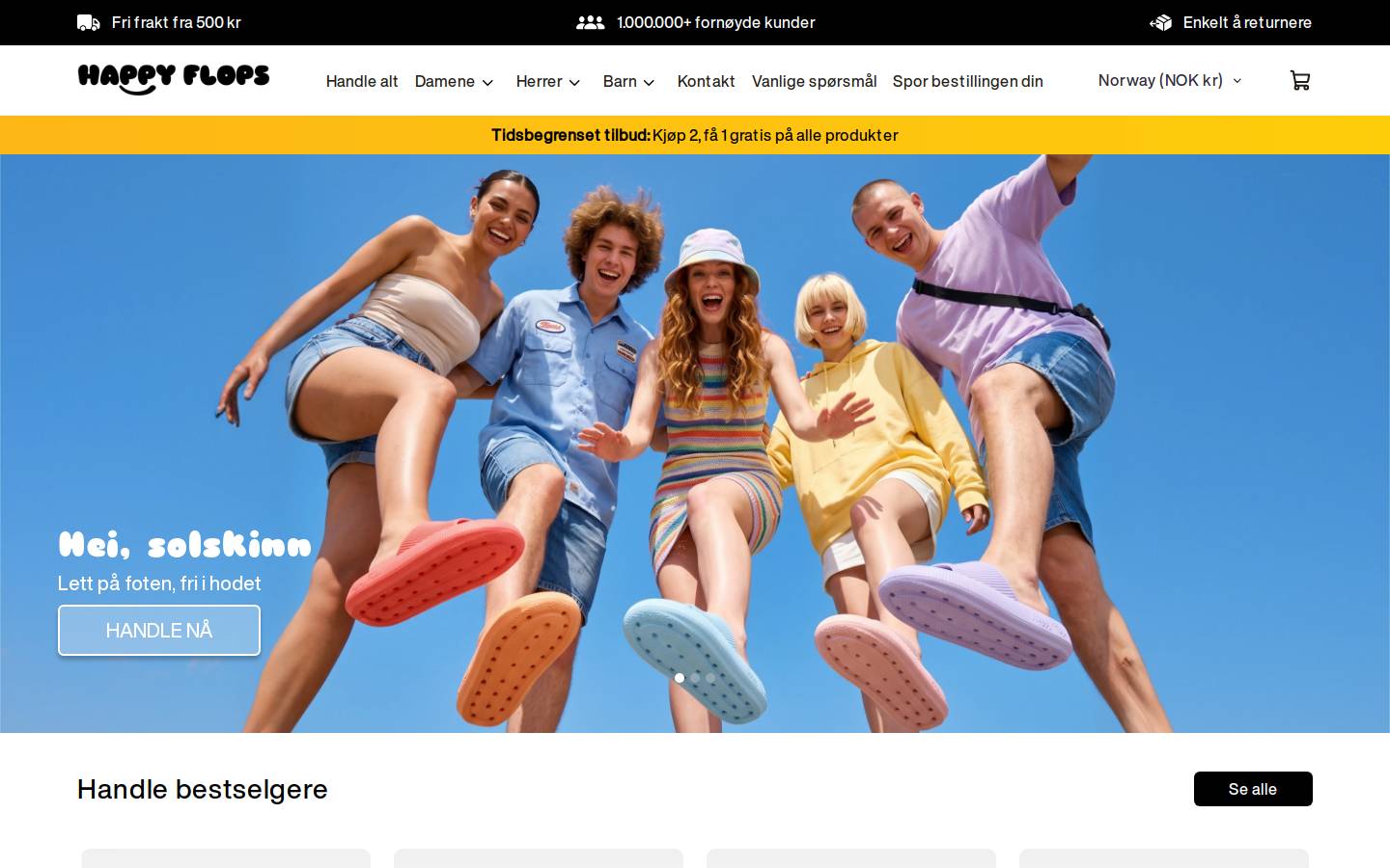 Happyflops homepage screenshot