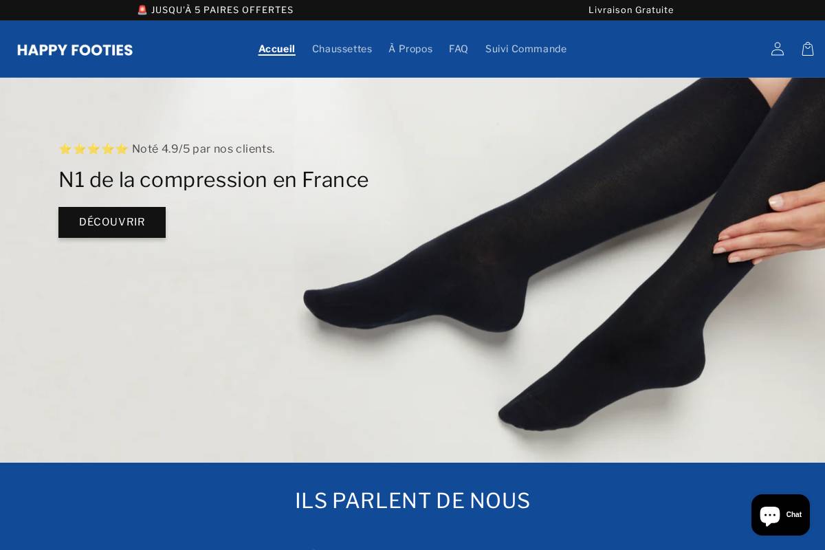 HAPPY FOOTIES homepage screenshot