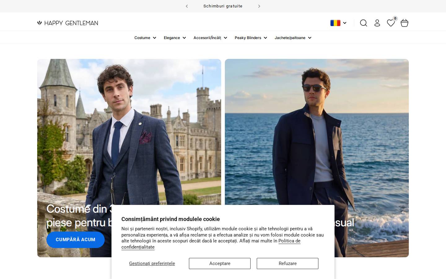 Happy Gentleman homepage screenshot