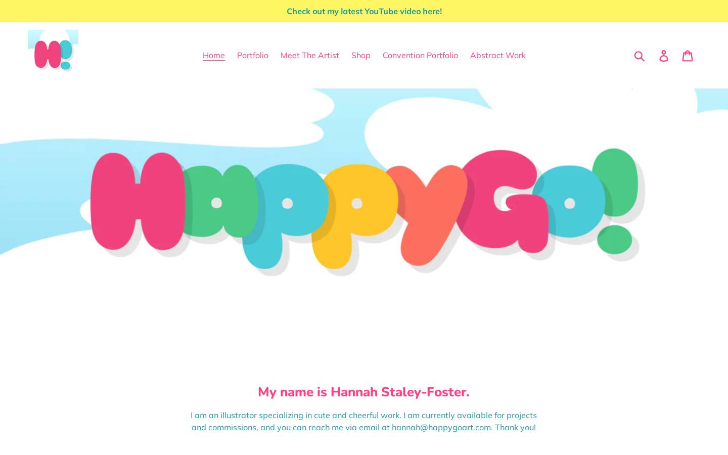 happygoart.com homepage screenshot