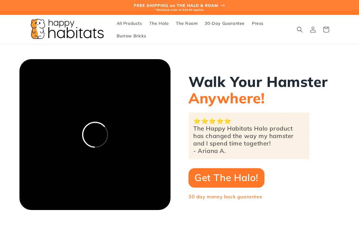 happyhabitats.net homepage screenshot